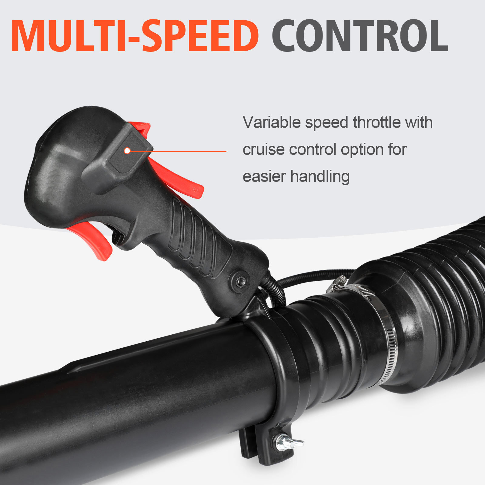 ✅63CC 2-Stroke Commercial Backpack Gas Leaf Blower Easy to use 7500r/min