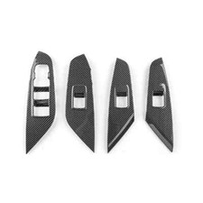 Cubierta del panel de control del interruptor de elevación de ventana negro carbono para Chevrolet Trax 2024-2026
