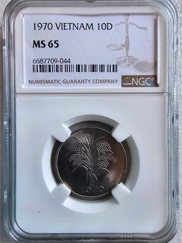 South Vietnam 10 Dong 1970 NGC MS 65