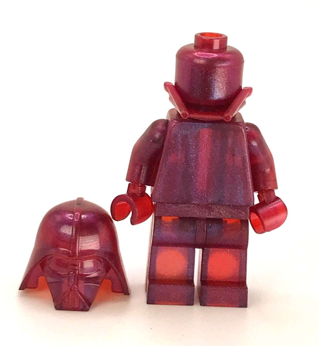 Darth Vader Official Lego Star Wars Unreleased Color Satin Dark Red  Prototype