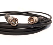 BNC to BNC Male 75 Ohm Coaxial Cable w/ Canare LV-61S Wire - interconnect clock