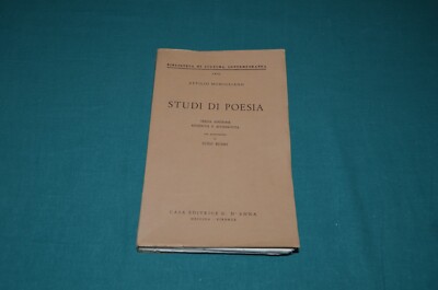 A. Momigliano STUDI DI POESIA Casa Editrice G. D'Anna 1960