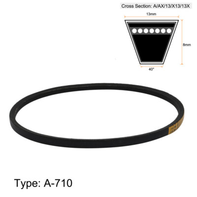 A710 Rubber Transmission Drive Belt V-belt 710mm Inner Girth