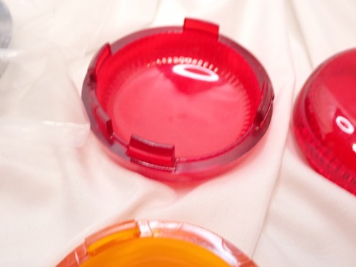5 Turn Signal Light Lens Covers Harley Touring Road Electra Glide 2 Red 2 Smoke - Picture 5 of 8