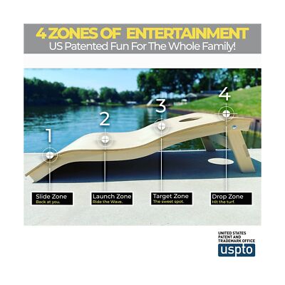 Premium Curved Cornhole Set Flag By Warphole® - Premium