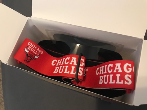 NBA IMATTA BRAND CHICAGO BULLS VISOR SHIELD EYEWEAR HOOK & LOOP UNISEX - Picture 5 of 5