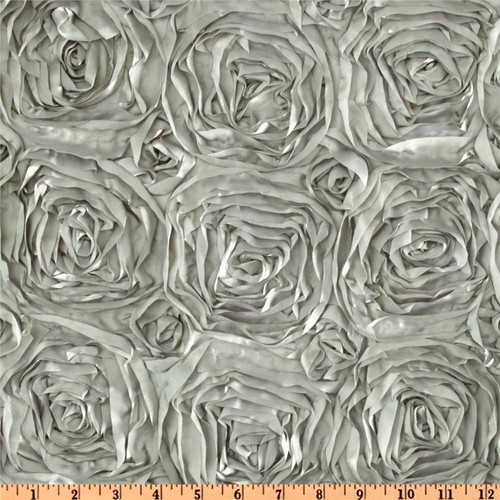 10 Yards 58 Zoll Rosette Satin Stoff 22 Farben Band Rose Hochzeitskleid Wohnkultur - Bild 14 von 24