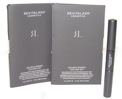 2 RevitaLash Cosmetics DOUBLE-ENDED VOLUME SET Primer + Mascara 0.32 Oz TOTAL
