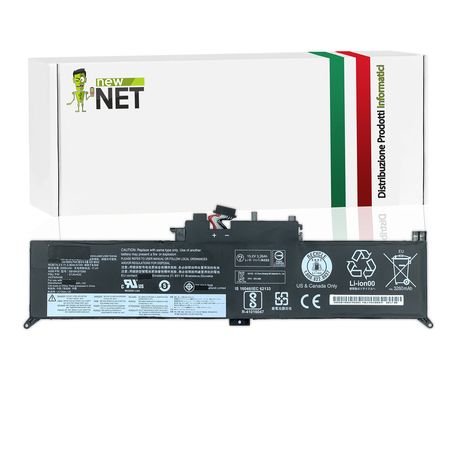 Torna in Azione con la Batteria Lenovo Yoga 260 370 | 3260mAh 15.2V