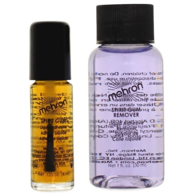 Theatrical Makeup Halloween Party Spirit Gum with Remover Adhesive Kit ~ Mehron