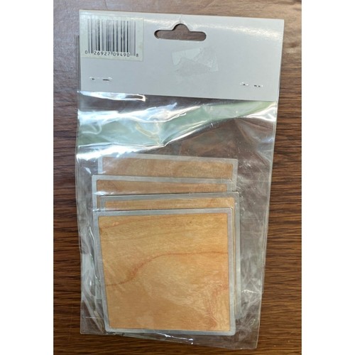Raspador artístico reversible etiquetas de corcho álbumes de recortes nuevo juego de 4 cuadrados de 2,75" - Imagen 2 de 4