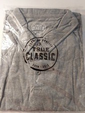 True Classic Polo Tee With Collar Gray XL