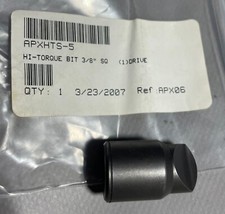 Apex HTS-5 3/8" Drive Hi-Torque #5 Square Drive Insert Bit OAL - 1-1/4"