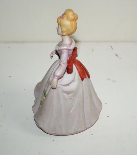 Musical Ceramic Lady with Basket Music Box - Picture 7 of 8