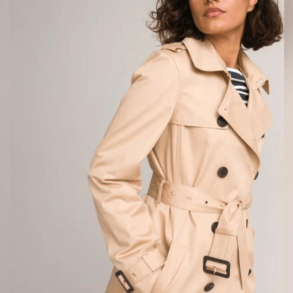 La Redoute Collections Beige Long Trench Coat Womens size US 18