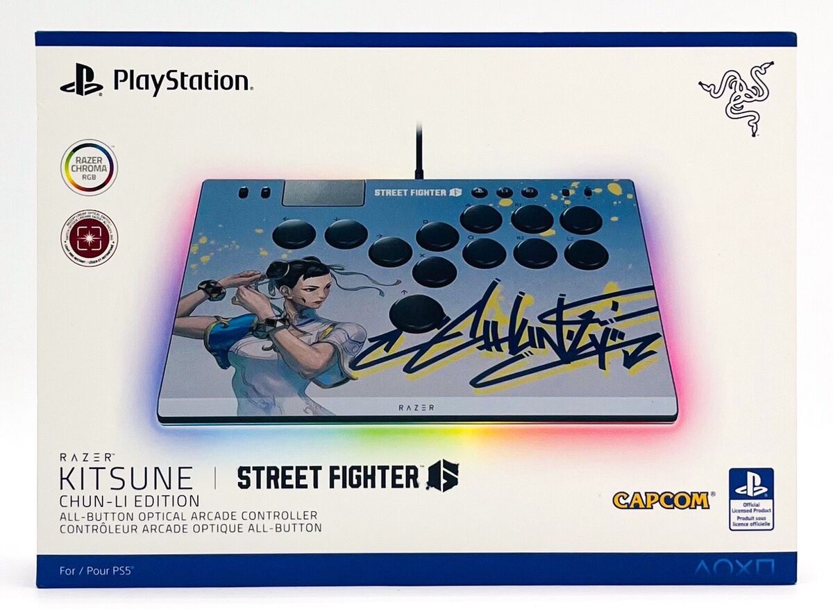 Razer Kitsune Chun-Li Edition RGB All Button Optical Arcade Razer Kitsune Chun-Li Edition RGB All Button Optical Arcade