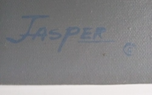 MINT Original Oil on Canvas Artwork, Artist: JASPER, Signed and Framed - Picture 5 of 15