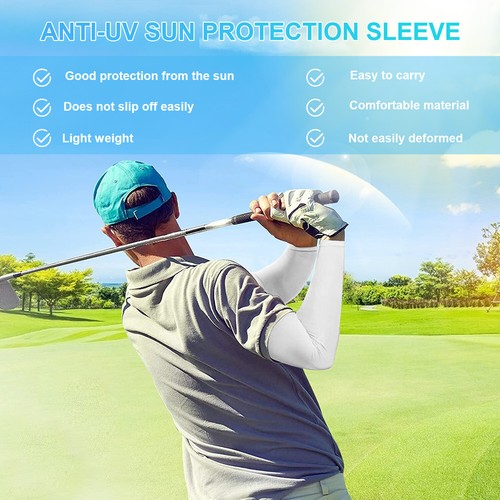 Manga de brazo seda hielo protección UV ciclismo verano secado rápido cubierta deportes al aire libre - Imagen 95 de 112