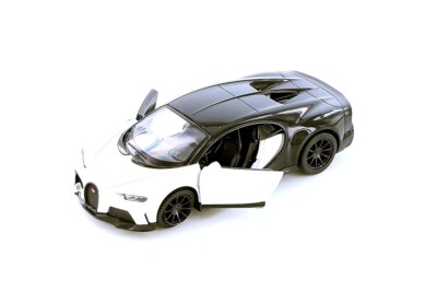 5423D 5'' Kinsmart Bugatti Chiron Supersport Diecast  Toy Car. White/ Black.