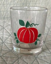 YANKEE CANDLE - GLASS VOTIVE HOLDER - FALL / HALLOWEEN / THANKSGIVING PUMPKIN
