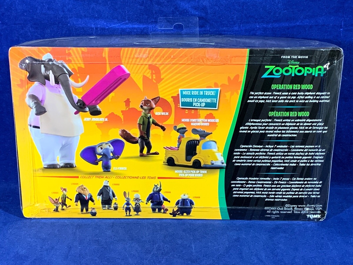 New ZOOTOPIA FIGURES - 7 Piece OPERATION RED WOOD Jerry Jumbeaux