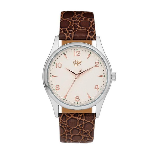 Swedish Designed ‘Rodgers Silver’ Quartz Watch Dark Brown Leather Strap RRP£46 - Picture 5 of 6