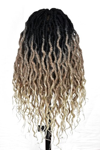 24inch Full Lace Faux Locs Wigs for Black Women Goddess Faux Locs Crochet Hair - Picture 21 of 55