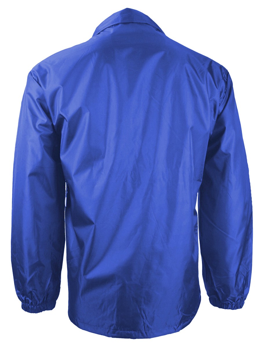 Men's Water Resistant Lightweight Button Up Windbreaker