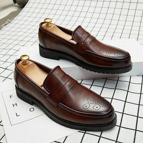 Loafers Shoes Men Casual Shoes Leather Dress Shoes Men Driving Men Flats Shoes - Picture 16 of 16