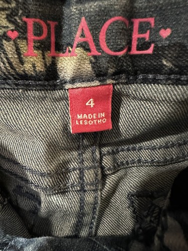 Children Place Butterfly Jeans Girls Size 4 Skinny - Picture 3 of 3