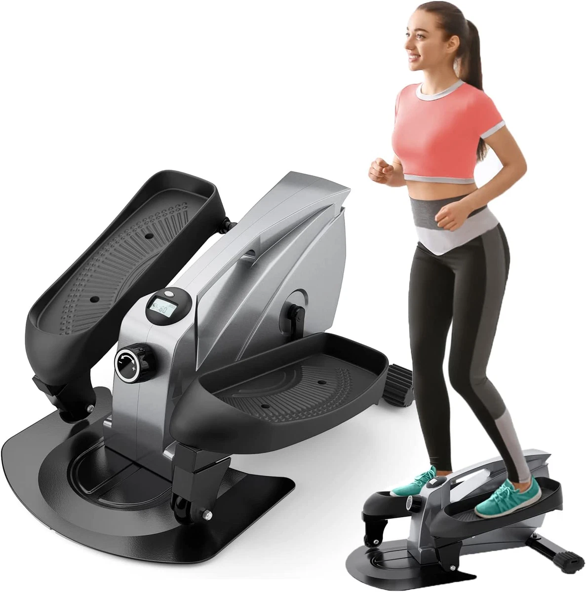 Under Desk Elliptical Portable Elliptical Machine, Desk Bike Pedal