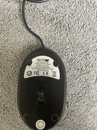 TechAir XM301B USB Optical Mouse - Silver / Black Colour. Used - Picture 5 of 5