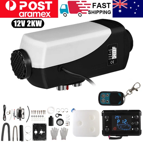 2KW Diesel Air Heater Tank Remote Control Thermostat Caravan RV Parking