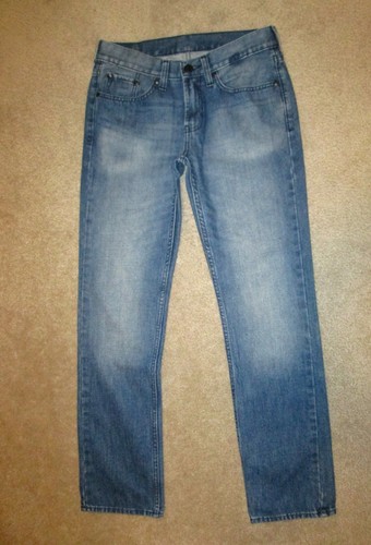 Bullhead Low Rise Slim Straight Leg Herren Blue Denim Jeans Größe 29 x 30 Neuwertig - Bild 2 von 5