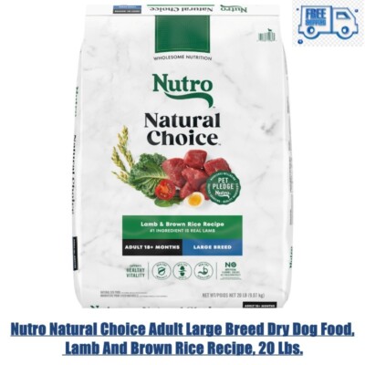 Nutro Natural Choice Adult Large Breed Dry Dog Food, Lamb And Brown Rice Recipe,