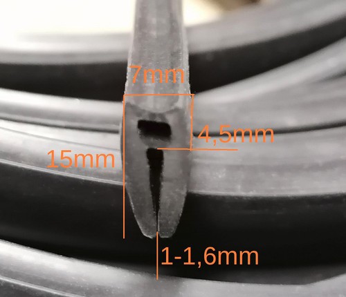 EMKA 50m Dichtprofil EPDM 55 Shore A schwarz, 1038-02, Dichtungsprofil - Bild 3 von 3