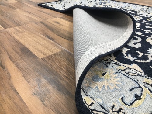 Area Rug 5X8 ft Transitional Design Handmade Wool Carpet for Living Room Office - Picture 8 of 10