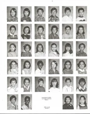 1970's CLASS PICTURE 8 x 10 FOUND PHOTO Black And White SCHOOL PORTRAITS 52 2 A