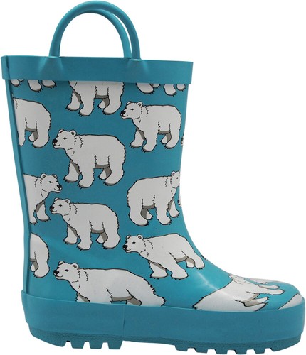 Norty Toddlers Kids Boys Girls Waterproof Rubber Printed Rain Boots SEE VIDEO - Picture 74 of 85