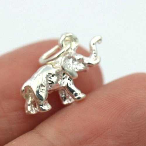 Kaedesigns Genuine 925 Sterling Silver Small Elephant Charm / Pendant -Free post - Picture 2 of 9
