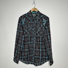 Rock 47 Wrangler NWT Western Snap Button Down Shirt Size Medium