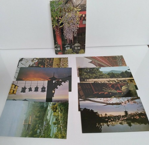 8 alte Postkarten Japan Nara Pagode Budda Berg Wakusa Vulkan Souvenir unbenutzt - Bild 2 von 10
