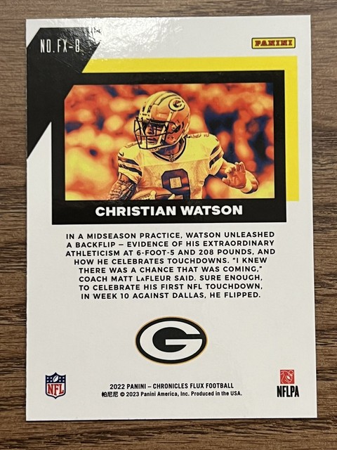 2022-panini-chronicles-flux-rookies-8-christian-watson-rc-for-sale