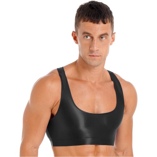 Männer Unterwäsche Weste Dessous Bequem Crop Tops Ärmellos BH Ultradünn Sissy - Bild 40 von 42