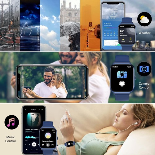 Reloj Inteligente de Mujer Hombre para Iphone Apple Samsung Android y Bluetooth - Zdjęcie 4 z 12