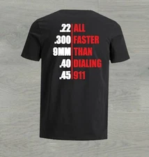 2nd amendment ALL Sizes .22 9MM rifle pistol shot gun rights mens s med large xl