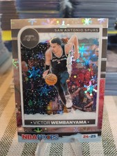 2024-25 Panini Nba Hoops - Victor Wembanyama #165 Premium Winter Prizm