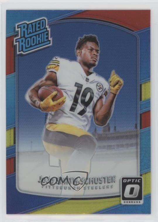 2017 Donruss Optic Rated Red and Yellow Prizm JuJu Smith-Schuster Rookie RC 12g7
