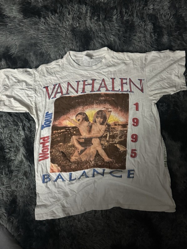 Van Halen 1995 Balance World Tour Shirt XL Vintage Rare Make Offer