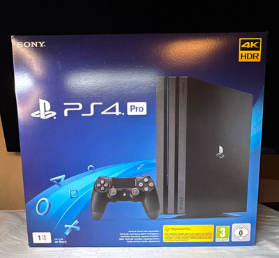 Sony PS4 Pro Konsole 1TB Schwarz 4K HDR PAL CUH-7216B Nagelneu